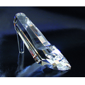 Faceted Slipper Award - Optic Crystal (2 1/2"x3 5/8"x1 3/8")